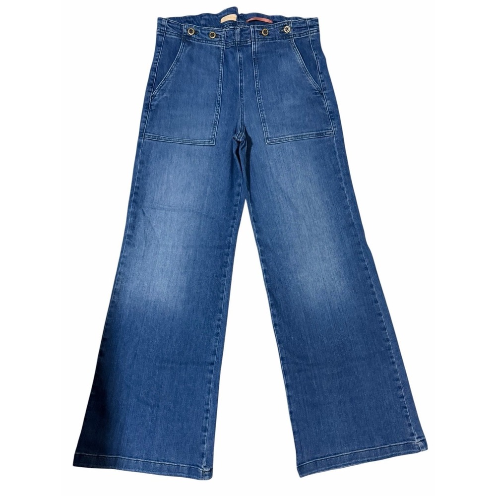 Pilcro Anthropologie High Rise Flare Jeans Dark Wash Women's Size 30